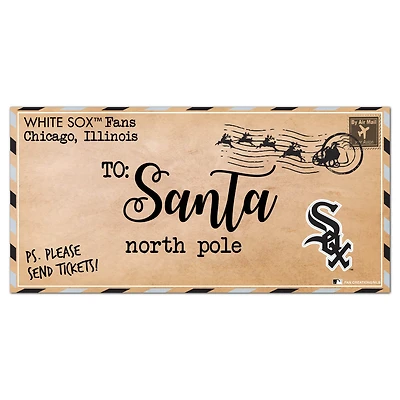 Chicago White Sox 6'' x 12'' Letter to Santa Sign