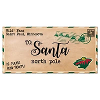Minnesota Wild 6'' x 12'' Letter to Santa Sign