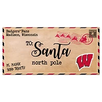 Wisconsin Badgers 6'' x 12'' Letter to Santa Sign