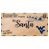 West Virginia Mountaineers 6'' x 12'' Letter to Santa Sign