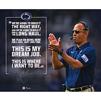 James Franklin Penn State Nittany Lions Autographed 20" x 24" Quote Photograph