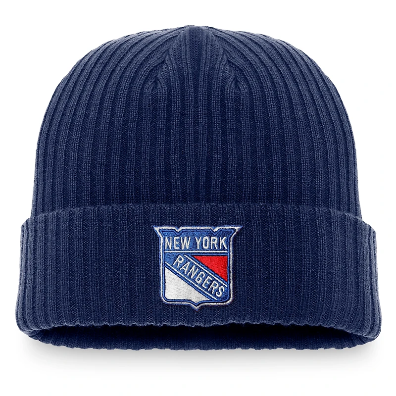 Men's Fanatics Navy New York Rangers Core Primary Logo Cuffed Knit Hat