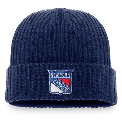 Men's Fanatics Navy New York Rangers Core Primary Logo Cuffed Knit Hat