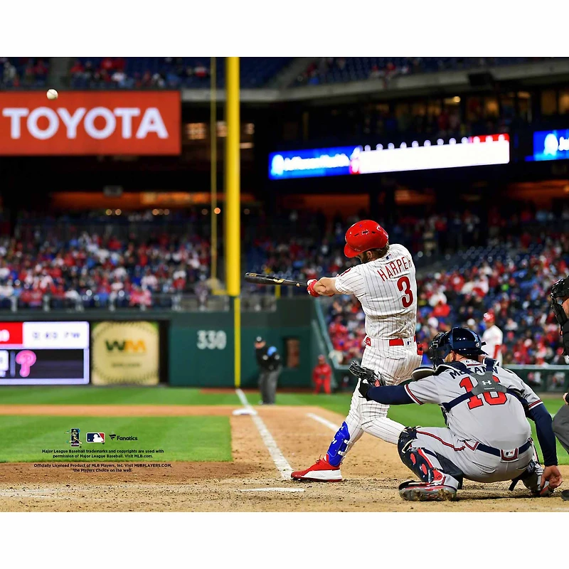 Bryce Harper Philadelphia Phillies Unsigned Home Run Hit Photograph