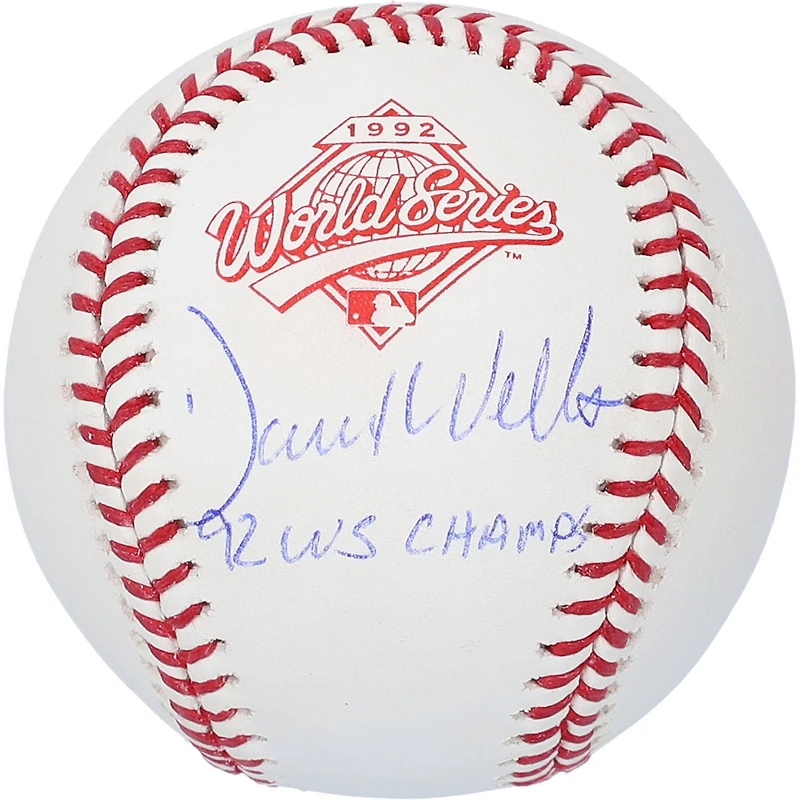 David Wells Toronto Blue Jays Autographed 1992 World Series Logo Baseball with "1992 WS Champs" Inscription