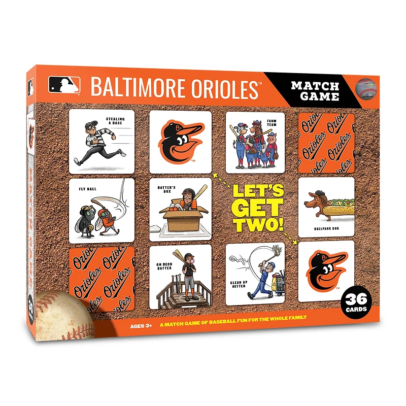 Baltimore Orioles Licensed Memory Match Game
