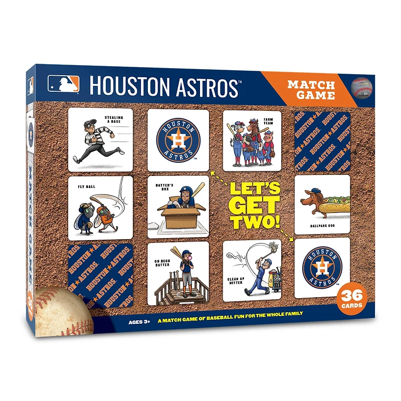 Houston Astros Licensed Memory Match Game