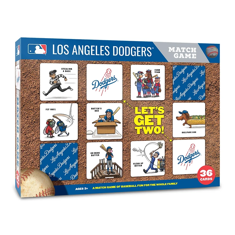 Los Angeles Dodgers Licensed Memory Match Game