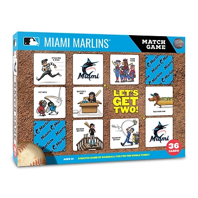 Miami Marlins Licensed Memory Match Game