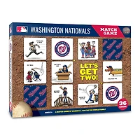 Washington Nationals Licensed Memory Match Game