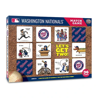 Washington Nationals Licensed Memory Match Game