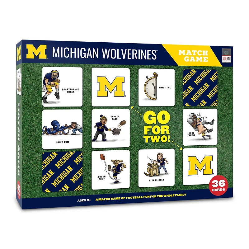 Michigan Wolverines Licensed Memory Match Game