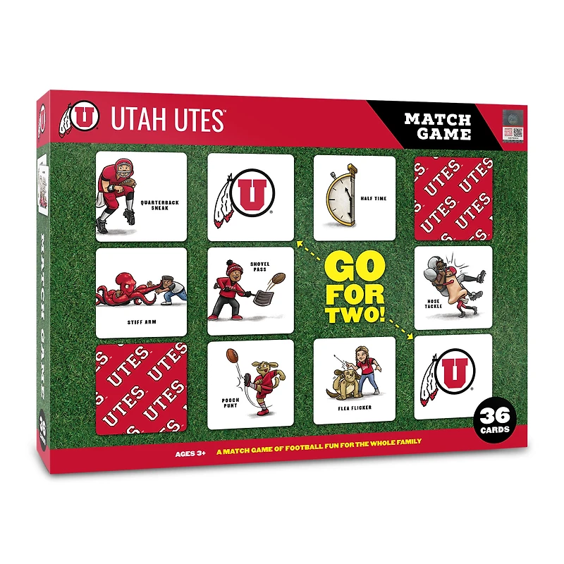Utah Utes Licensed Memory Match Game