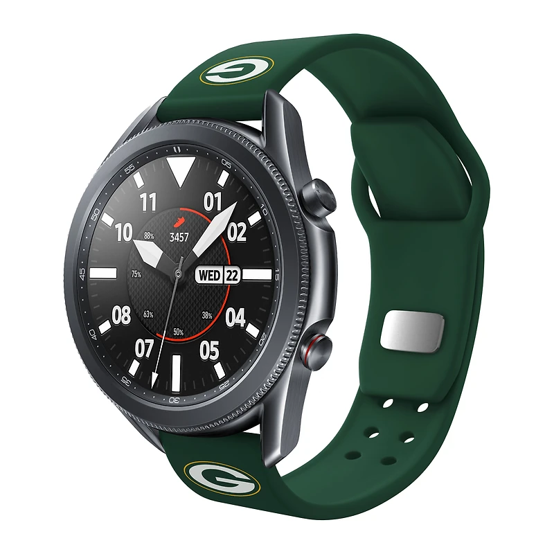 Green Green Bay Packers 20mm Samsung Compatible Watch Band