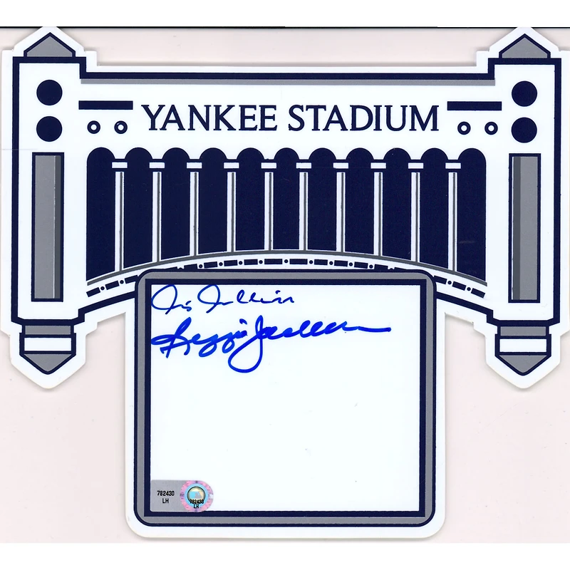 Reggie Jackson & Chris Chambliss New York Yankees Autographed Facade Name Plate