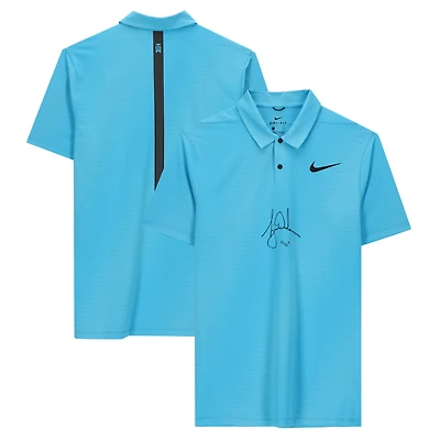 Tiger Woods Autographed Blue Fury Nike Polo - Upper Deck