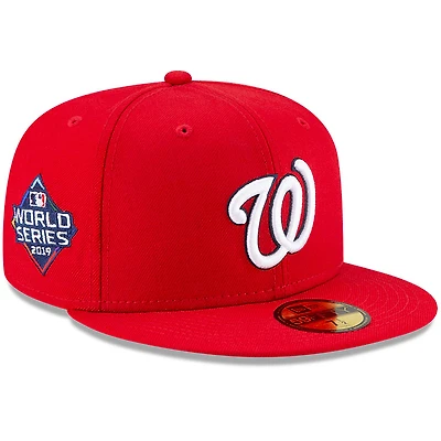 Men's New Era Red Washington Nationals 2019 World Series Champions 59FIFTY Fitted Hat