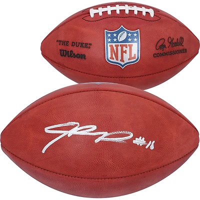 Jalen Reagor Los Angeles Chargers Autographed Wilson Duke Full Color Football