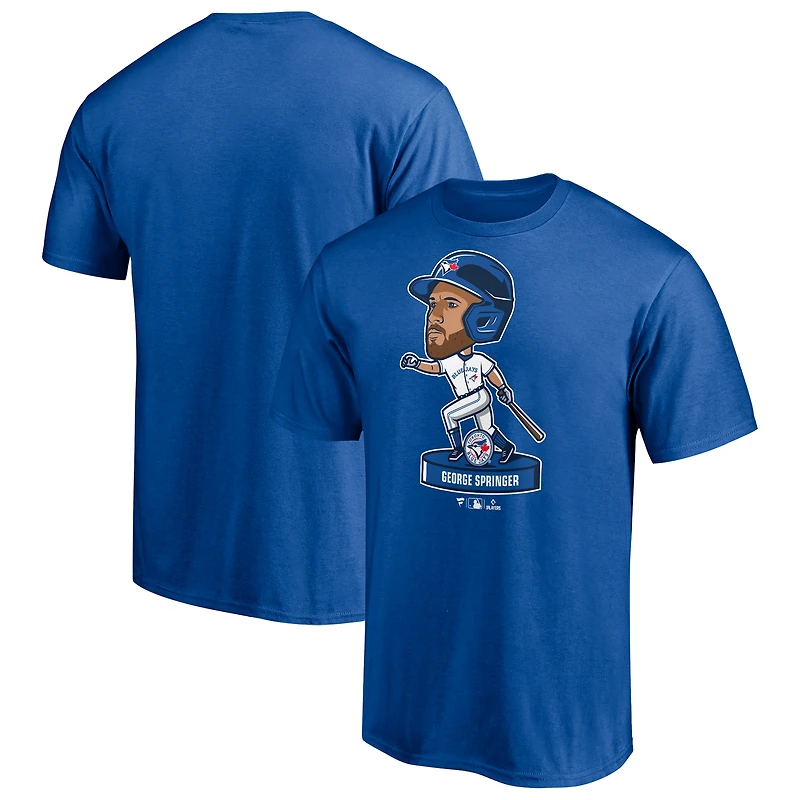 Men's George Springer Royal Toronto Blue Jays Bobblehead T-Shirt