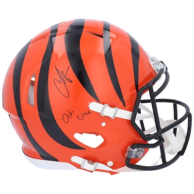 Chad Johnson Cincinnati Bengals Autographed Riddell Speed Authentic Helmet with "Ocho Cinco" Inscription