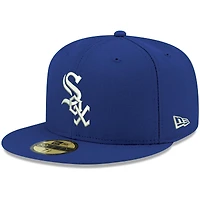Men's New Era Royal Chicago White Sox White Logo 59FIFTY Fitted Hat