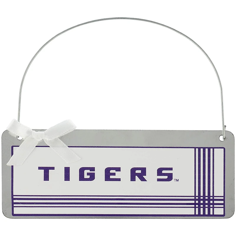 LSU Tigers #1 Fan Galvanized Sign Ornament