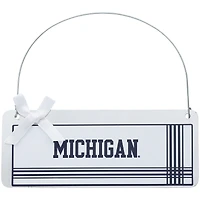 Michigan Wolverines #1 Fan Galvanized Sign Ornament