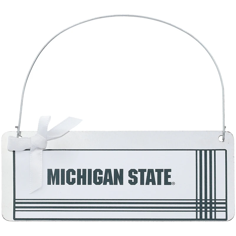 Michigan State Spartans #1 Fan Galvanized Sign Ornament