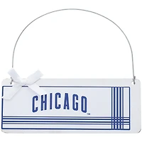 Chicago Cubs #1 Fan Galvanized Sign Ornament