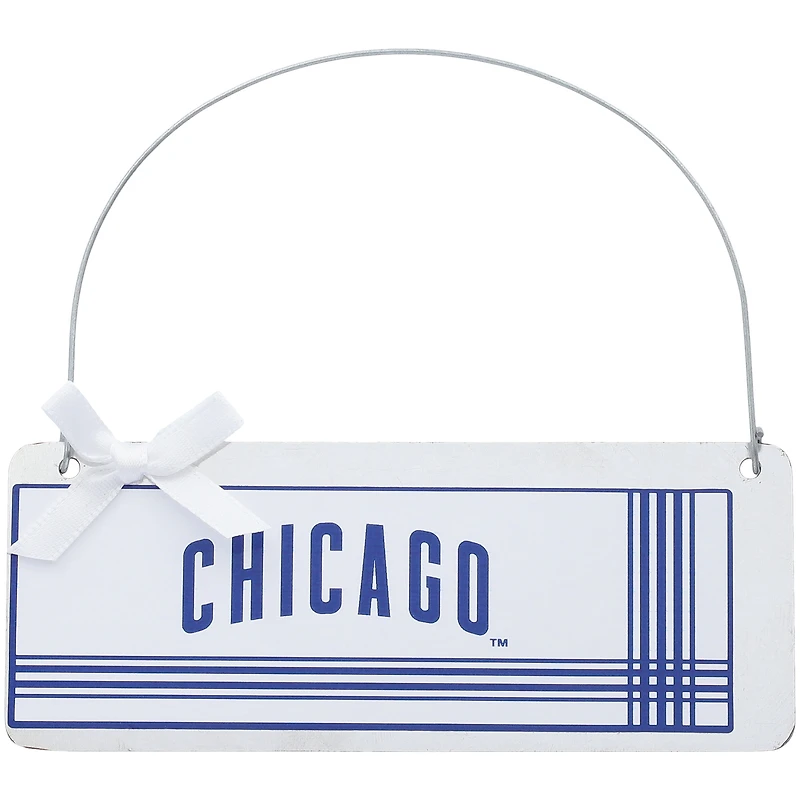 Chicago Cubs #1 Fan Galvanized Sign Ornament