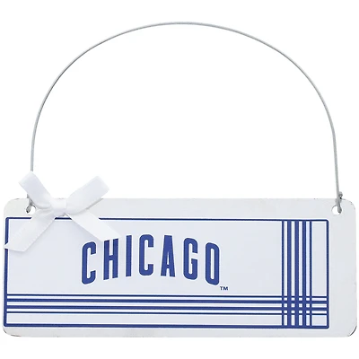 Chicago Cubs #1 Fan Galvanized Sign Ornament