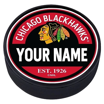Chicago Blackhawks Personalized Puck
