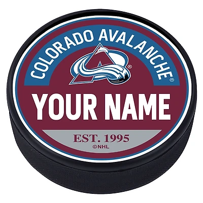 Colorado Avalanche Personalized Puck