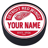 Detroit Red Wings Personalized Puck