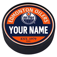Edmonton Oilers Personalized Puck