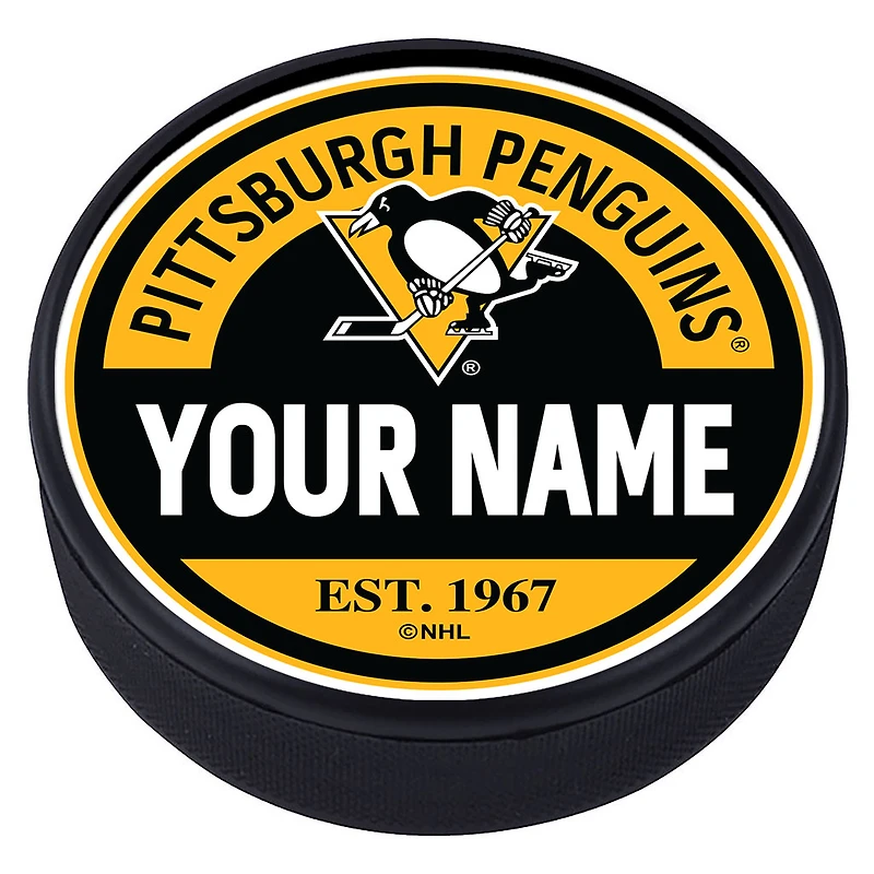 Pittsburgh Penguins Personalized Puck