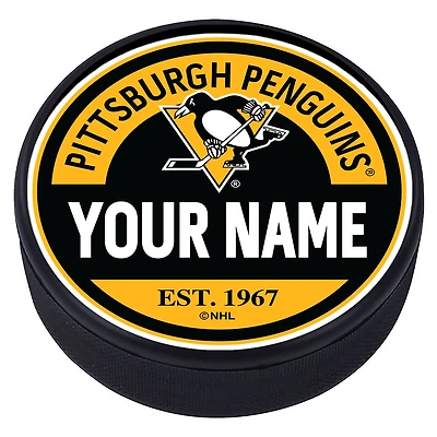 Pittsburgh Penguins Personalized Puck