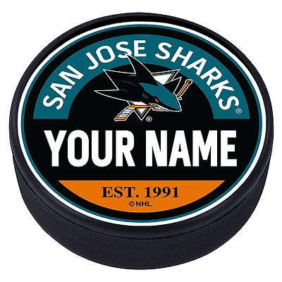 San Jose Sharks Personalized Puck