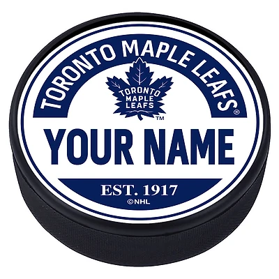 Toronto Maple Leafs Personalized Puck