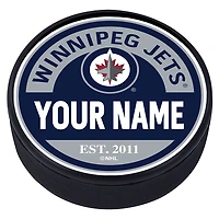 Winnipeg Jets Personalized Puck