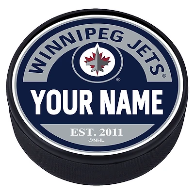 Winnipeg Jets Personalized Puck