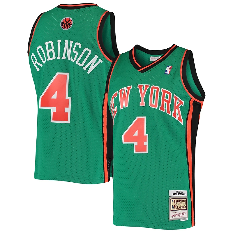 Men's Mitchell & Ness Nate Robinson Green New York Knicks 2006/07 Hardwood Classics Swingman Jersey
