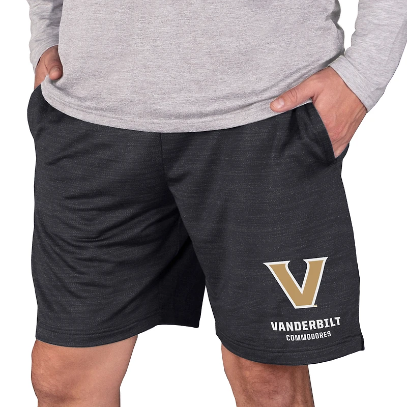 Men's Concepts Sport Charcoal Vanderbilt Commodores Bullseye Knit Jam Shorts