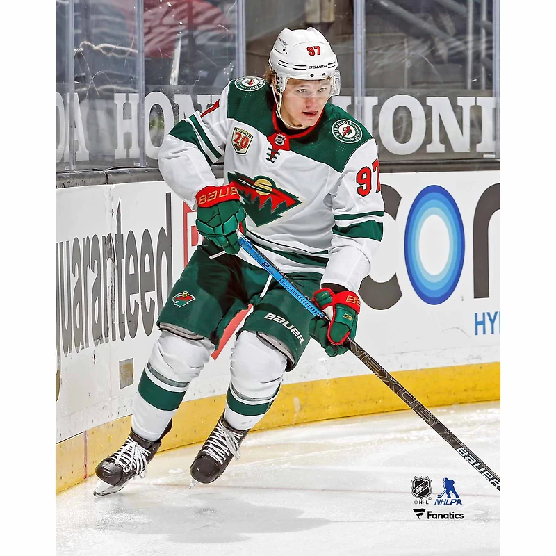 Kirill Kaprizov Minnesota Wild Unsigned Kirill Kaprizov Skating with Puck Photograph