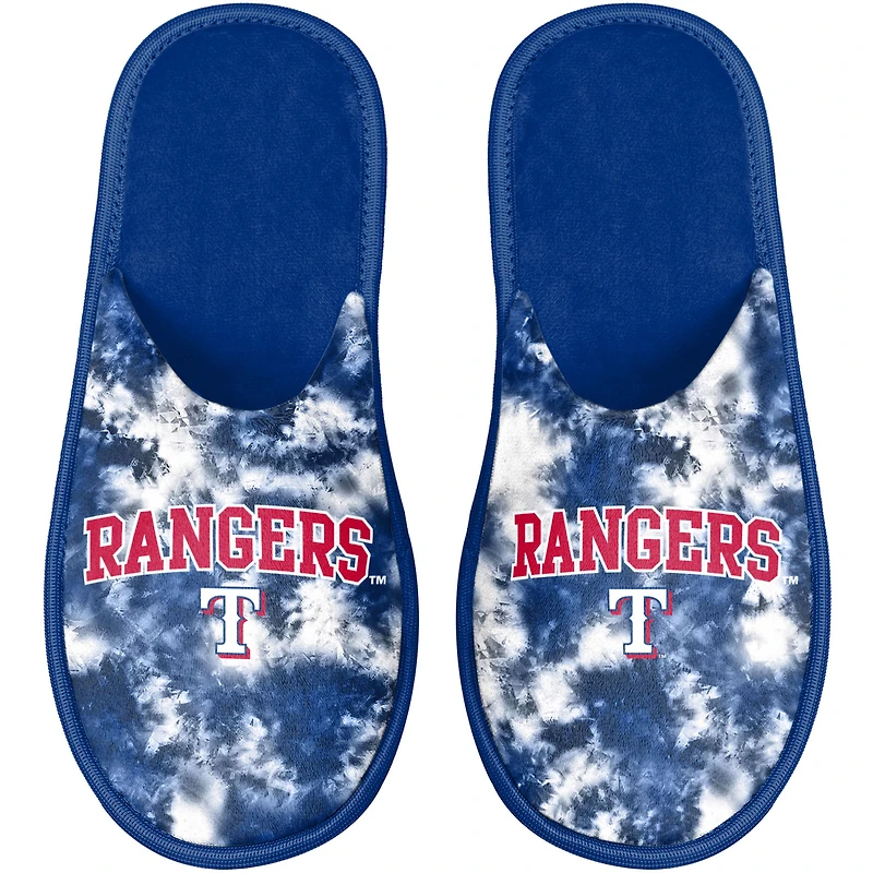 Women's FOCO Texas Rangers Iconic Logo Scuff Slippers