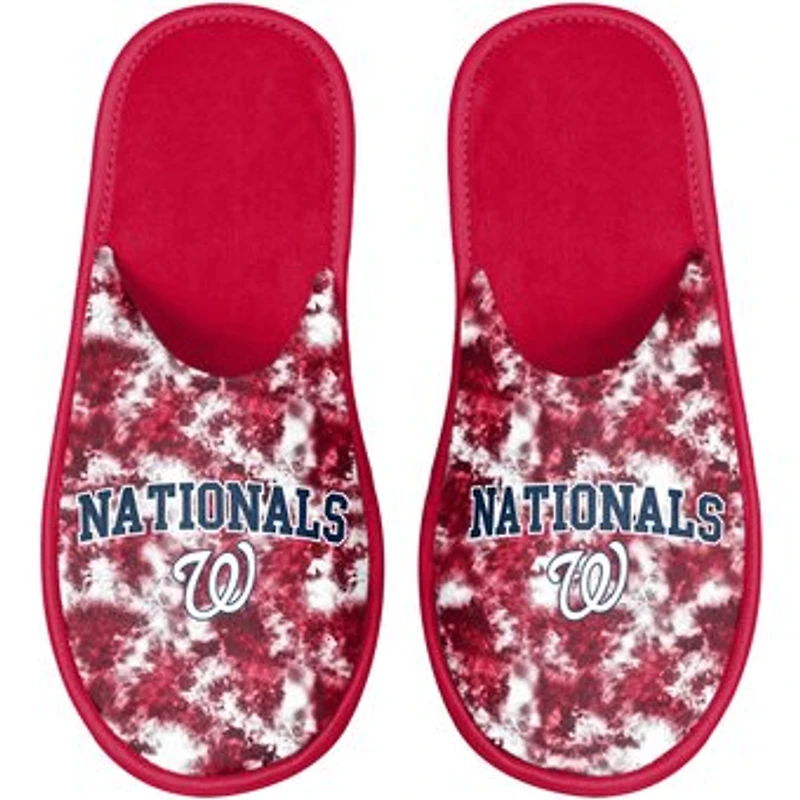 Women's FOCO Washington Nationals Iconic Logo Scuff Slippers