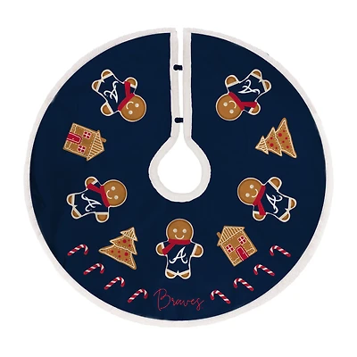 Atlanta Braves Gingerbread Tree Skirt