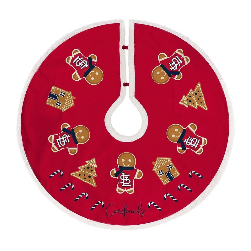 St. Louis Cardinals Gingerbread Tree Skirt