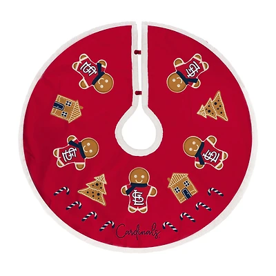 St. Louis Cardinals Gingerbread Tree Skirt