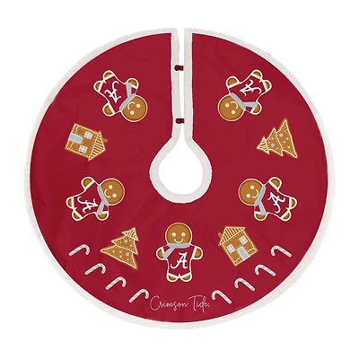 Alabama Crimson Tide Gingerbread Tree Skirt